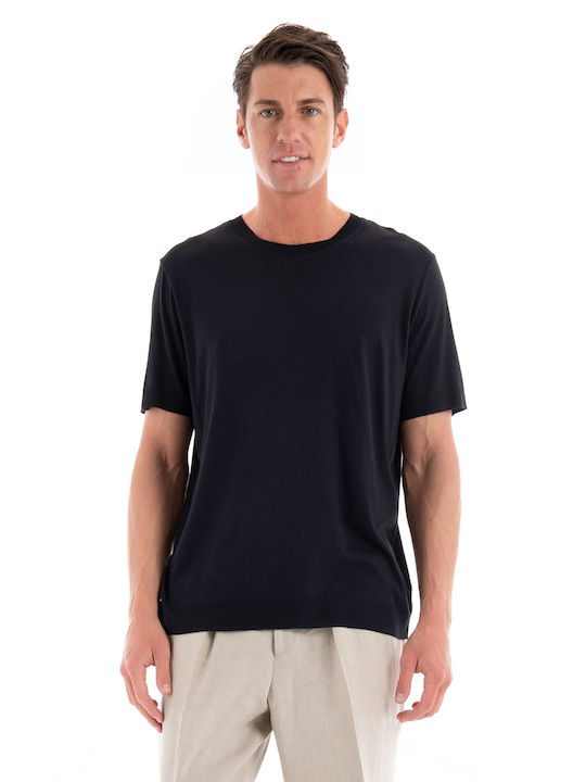 GANT  Regular fit self edge t-shirt black